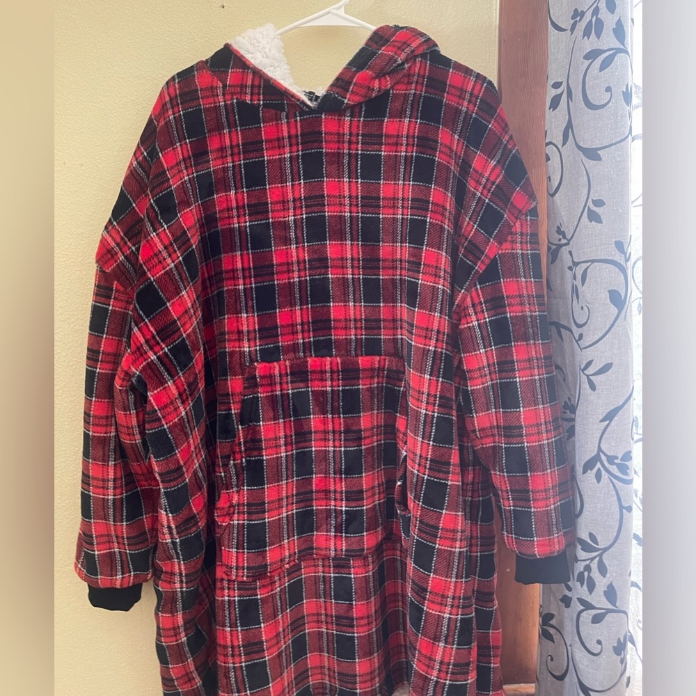 Rue 21 Plaid Oversized Hoodie